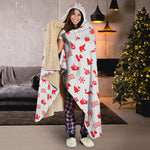 Canada Country Pattern Print Hooded Blanket
