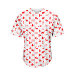 Canada Country Pattern Print Men's Baseball Jersey