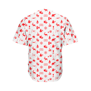 Canada Country Pattern Print Men's Baseball Jersey