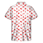 Canada Country Pattern Print Men's Short Sleeve Shirt
