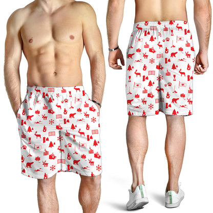 Canada Country Pattern Print Men's Shorts