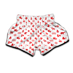 Canada Country Pattern Print Muay Thai Boxing Shorts