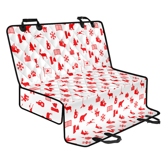 Canada Country Pattern Print Pet Car Back Seat Cover