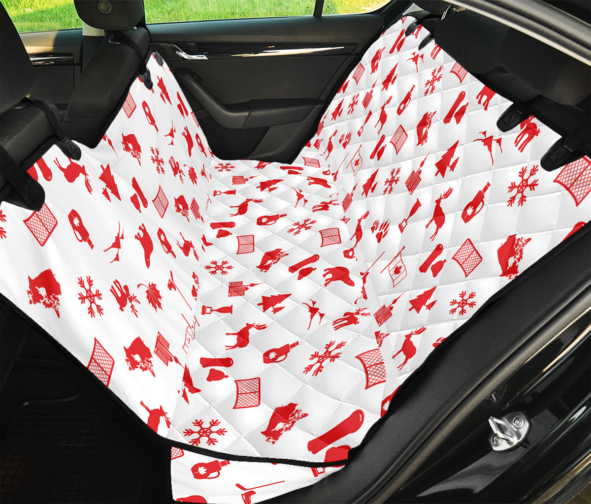 Canada Country Pattern Print Pet Car Back Seat Cover
