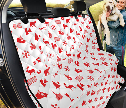Canada Country Pattern Print Pet Car Back Seat Cover