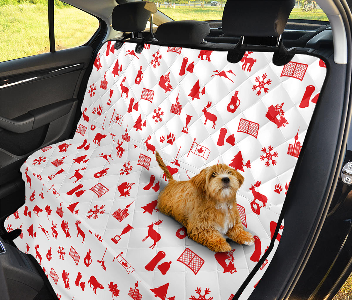 Canada Country Pattern Print Pet Car Back Seat Cover