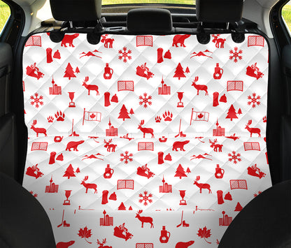 Canada Country Pattern Print Pet Car Back Seat Cover