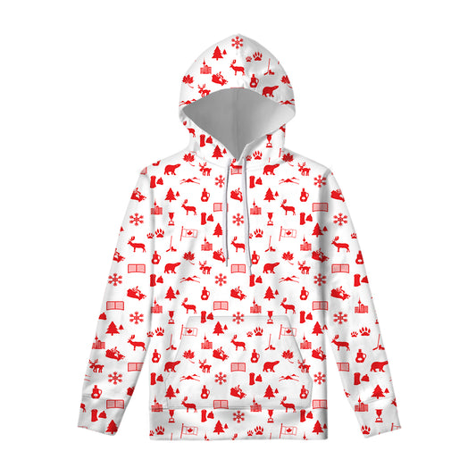Canada Country Pattern Print Pullover Hoodie