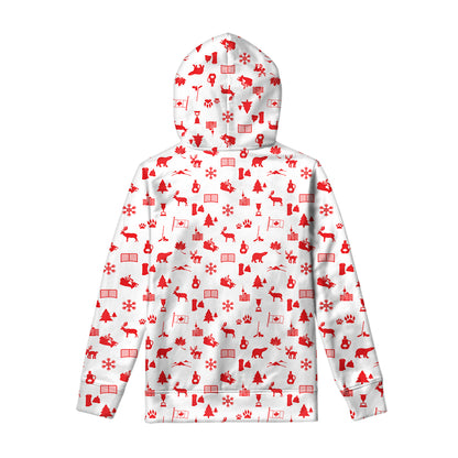 Canada Country Pattern Print Pullover Hoodie