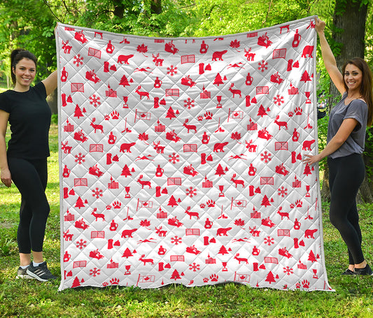 Canada Country Pattern Print Quilt