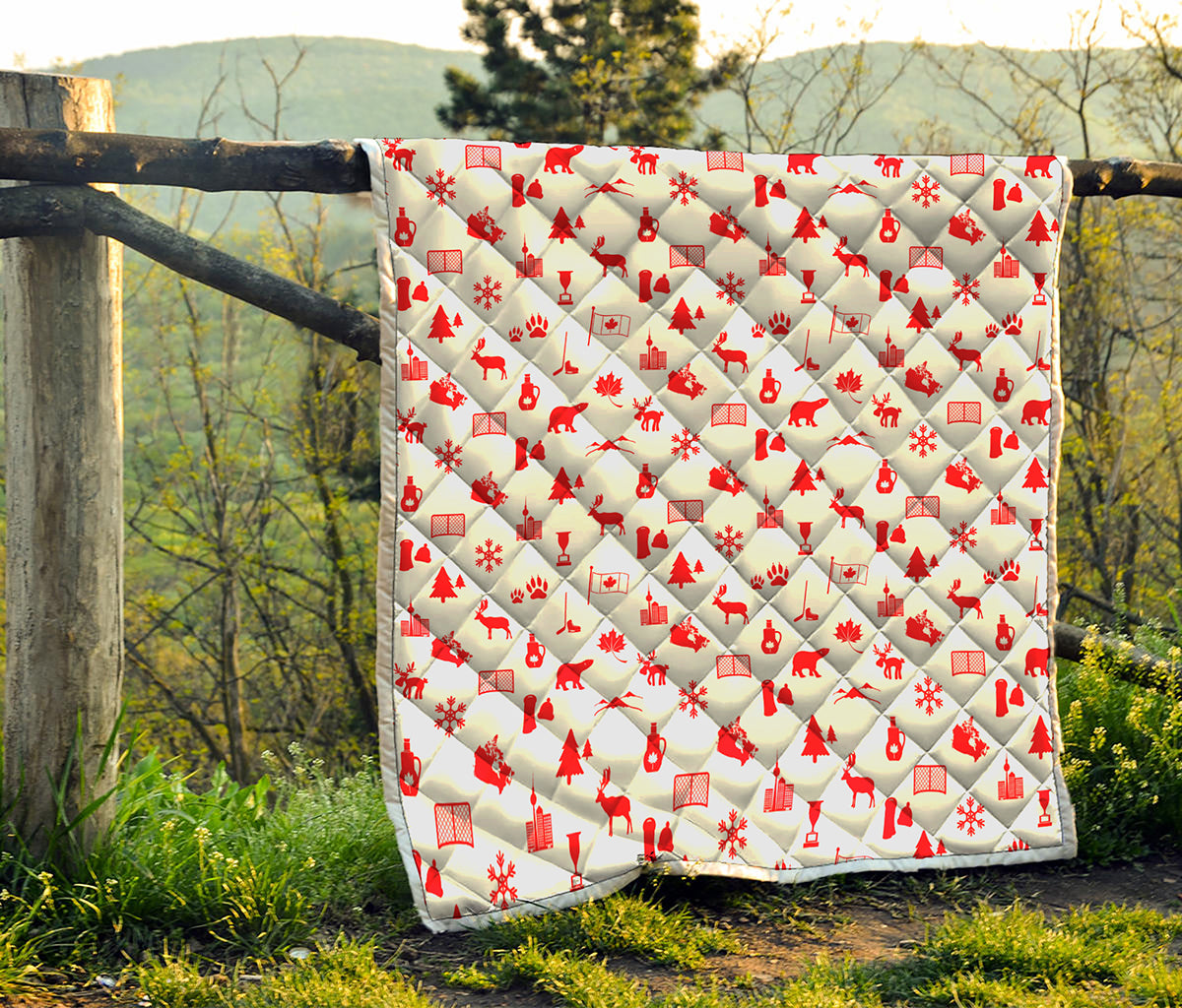 Canada Country Pattern Print Quilt