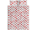 Canada Country Pattern Print Quilt Bed Set