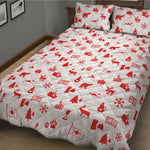 Canada Country Pattern Print Quilt Bed Set