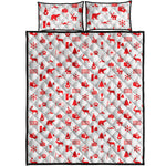 Canada Country Pattern Print Quilt Bed Set