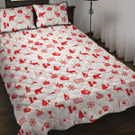 Canada Country Pattern Print Quilt Bed Set
