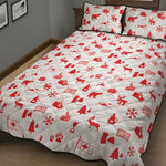 Canada Country Pattern Print Quilt Bed Set