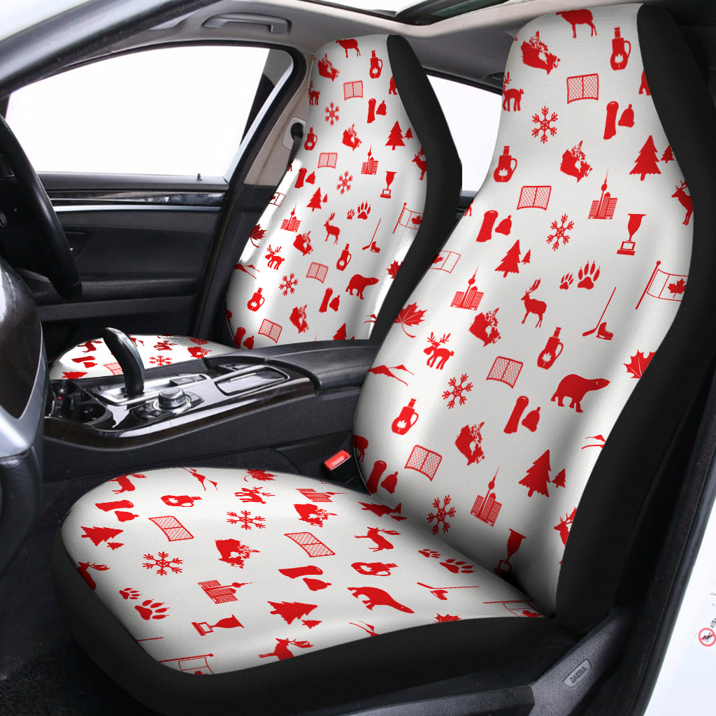 Canada Country Pattern Print Universal Fit Car Seat Covers