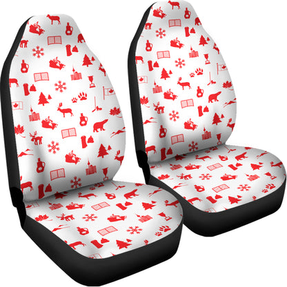 Canada Country Pattern Print Universal Fit Car Seat Covers
