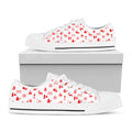 Canada Country Pattern Print White Low Top Sneakers