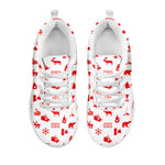 Canada Country Pattern Print White Sneakers