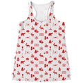 Canada Country Pattern Print Women's Racerback Tank Top