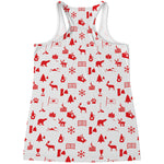 Canada Country Pattern Print Women's Racerback Tank Top