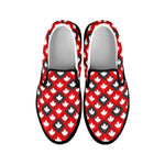 Canada Maple Leaf Pattern Print Black Slip On Shoes