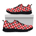 Canada Maple Leaf Pattern Print Black Running Shoes