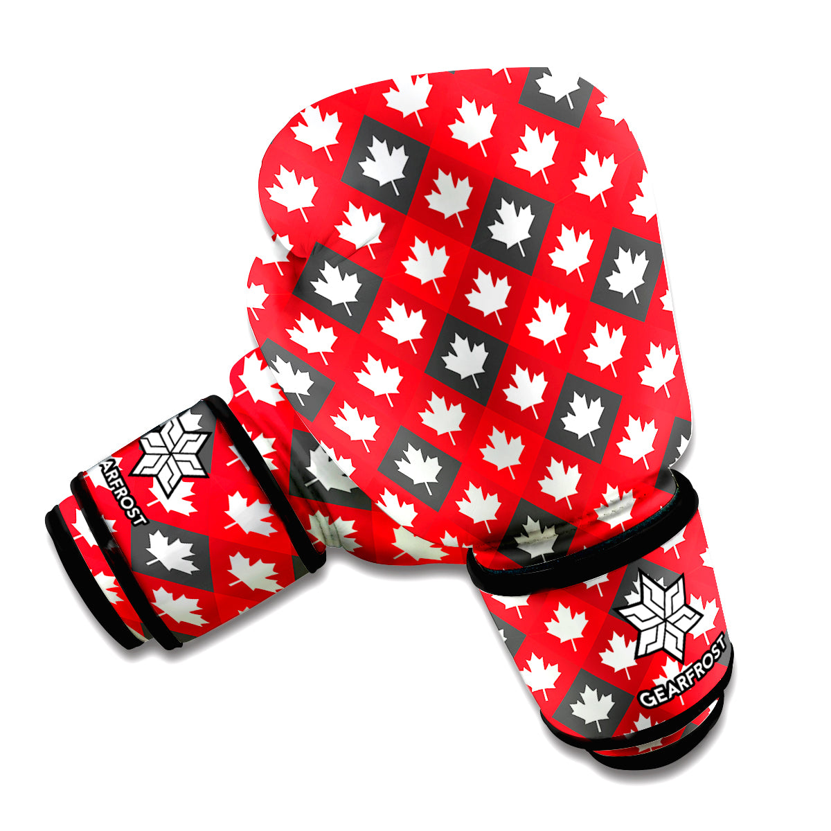Canada Maple Leaf Pattern Print Boxing Gloves