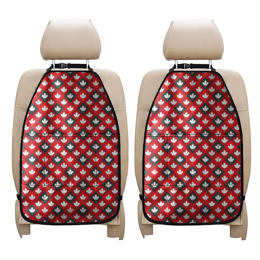Canada Maple Leaf Pattern Print Car Seat Organizers