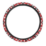 Canada Maple Leaf Pattern Print Car Steering Wheel Cover