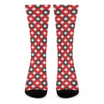 Canada Maple Leaf Pattern Print Crew Socks