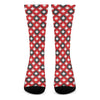 Canada Maple Leaf Pattern Print Crew Socks