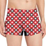 Canada Maple Leaf Pattern Print Men's Boxer Briefs