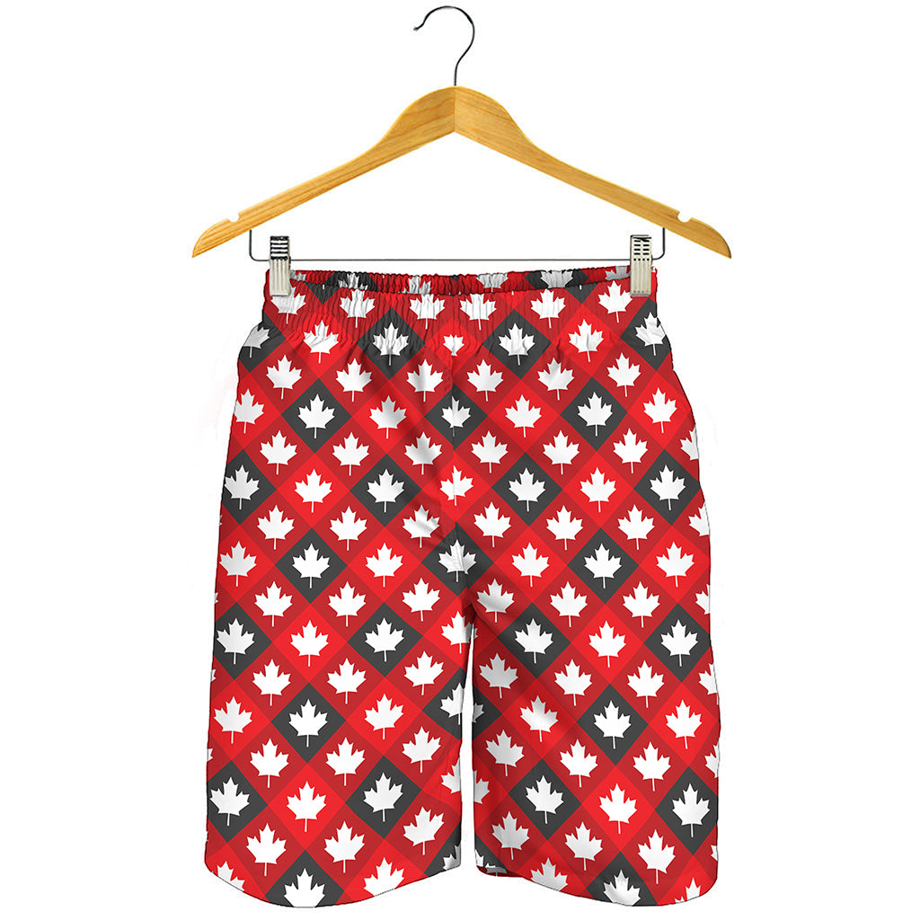 Canada Maple Leaf Pattern Print Men's Shorts
