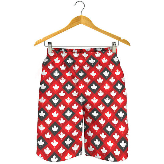 Canada Maple Leaf Pattern Print Men's Shorts