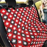 Canada Maple Leaf Pattern Print Pet Car Back Seat Cover