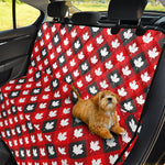 Canada Maple Leaf Pattern Print Pet Car Back Seat Cover