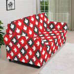 Canada Maple Leaf Pattern Print Sofa Cover