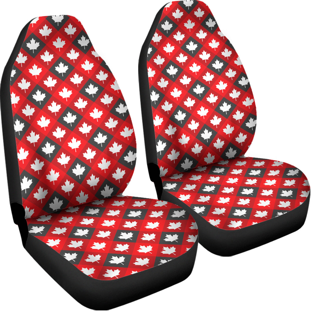 Canada Maple Leaf Pattern Print Universal Fit Car Seat Covers