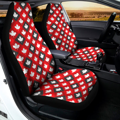 Canada Maple Leaf Pattern Print Universal Fit Car Seat Covers