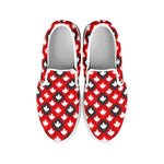 Canada Maple Leaf Pattern Print White Slip On Shoes