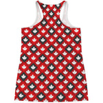 Canada Maple Leaf Pattern Print Women's Racerback Tank Top