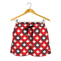 Canada Maple Leaf Pattern Print Women's Shorts