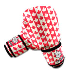 Canadian Maple Leaf Pattern Print Boxing Gloves