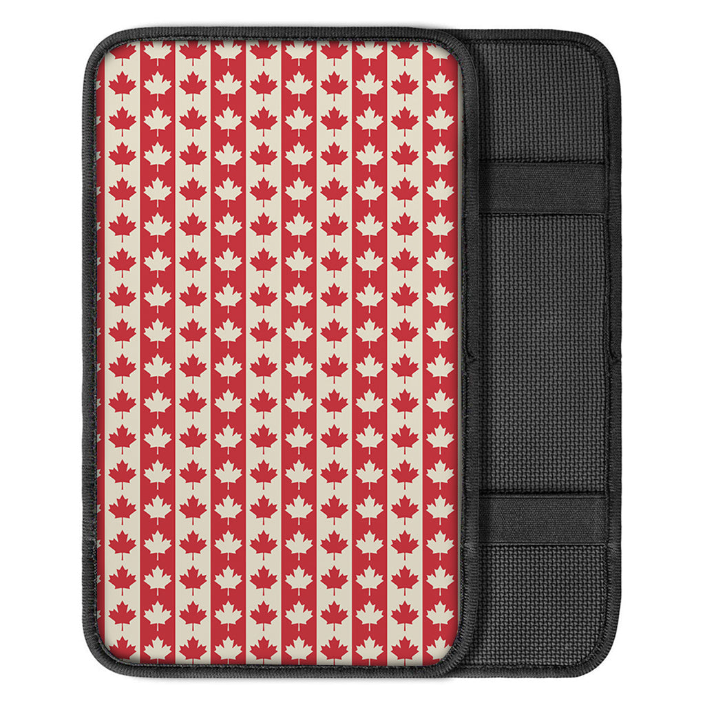 Canadian Maple Leaf Pattern Print Car Center Console Cover