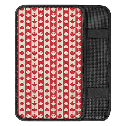 Canadian Maple Leaf Pattern Print Car Center Console Cover
