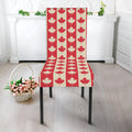 Canadian Maple Leaf Pattern Print Dining Chair Slipcover