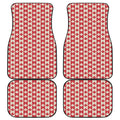 Canadian Maple Leaf Pattern Print Front and Back Car Floor Mats