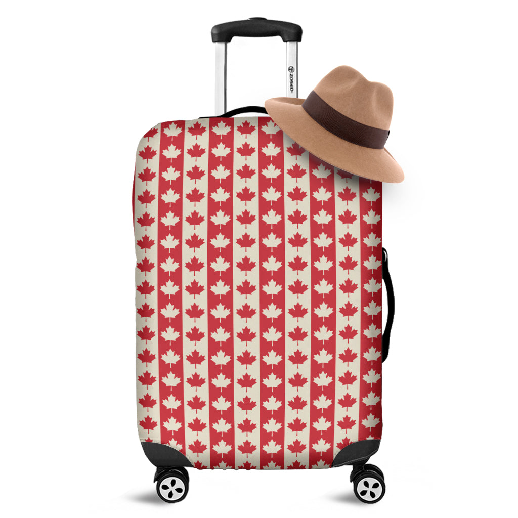 Canadian Maple Leaf Pattern Print Luggage Cover